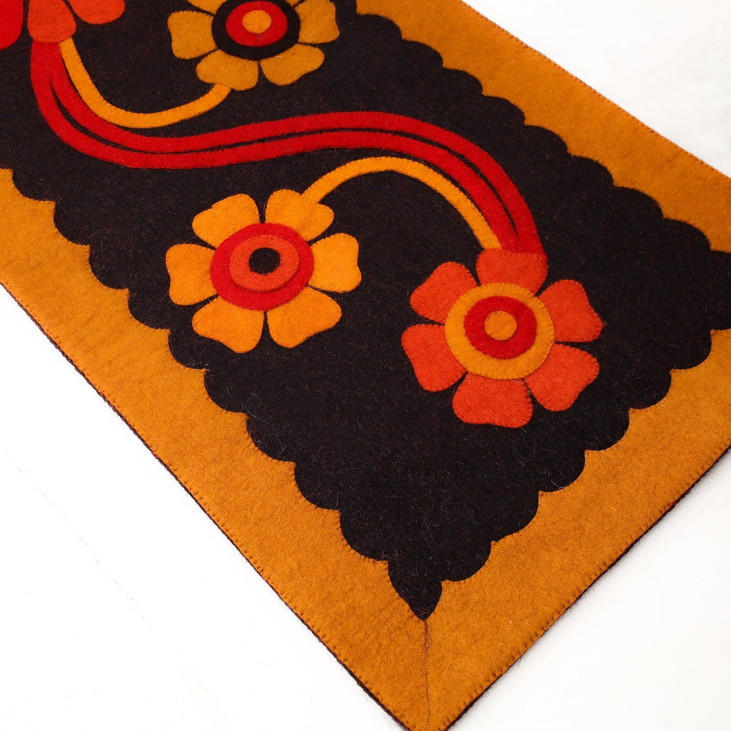 Hand Felted Pure Wool Namda Floor Mat