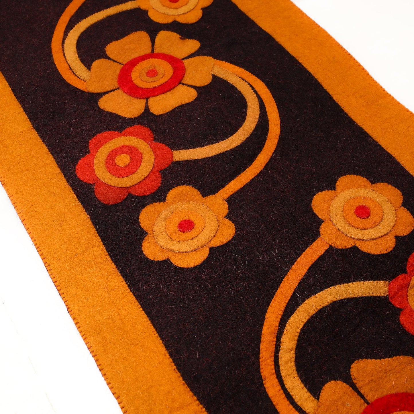 Hand Felted Pure Wool Namda Floor Mat