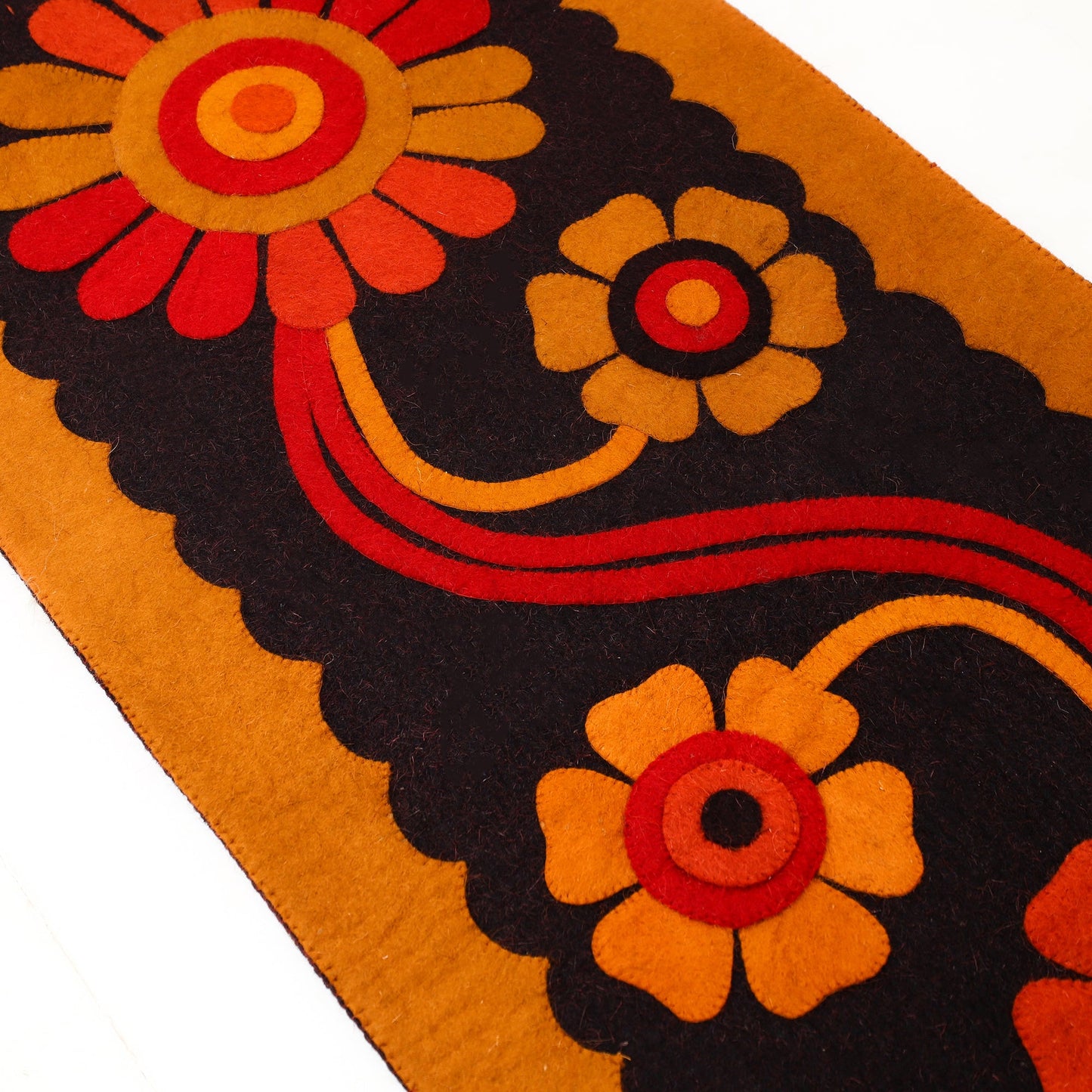 Hand Felted Pure Wool Namda Floor Mat