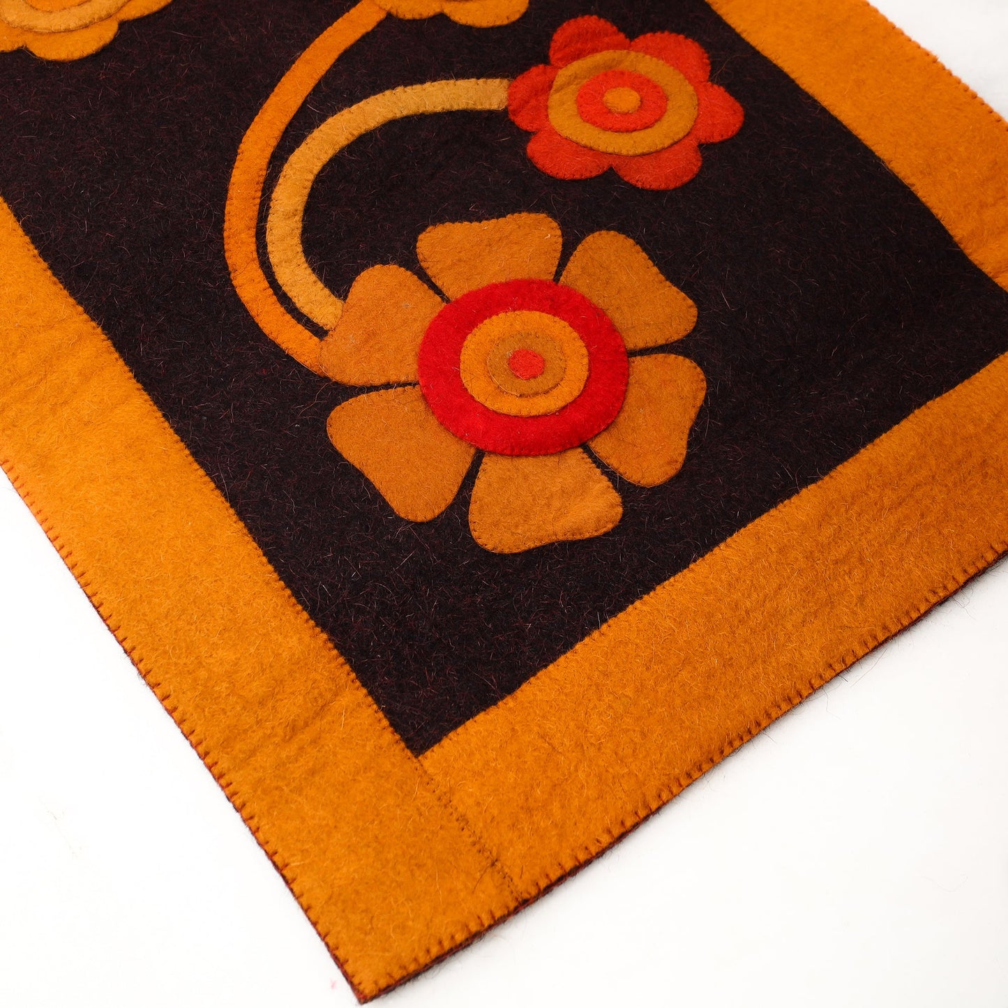 Hand Felted Pure Wool Namda Floor Mat