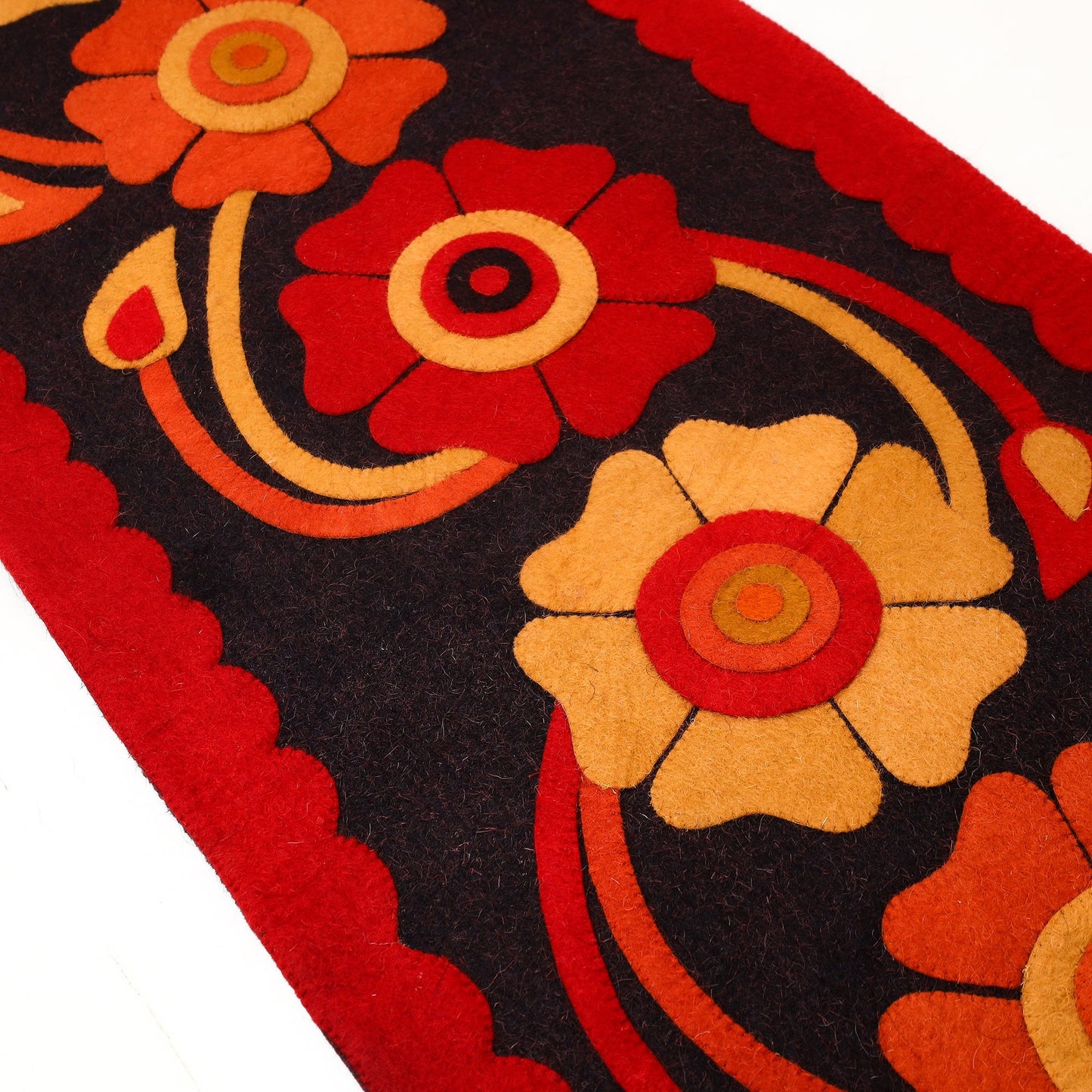 Hand Felted Pure Wool Namda Floor Mat
