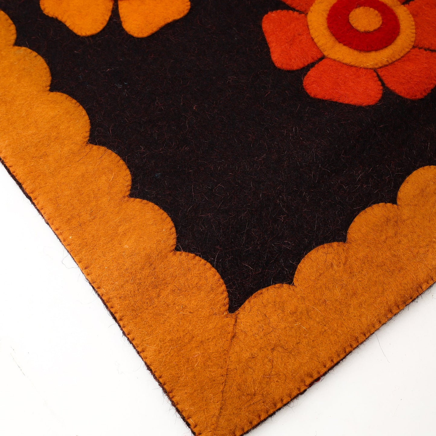 Hand Felted Pure Wool Namda Floor Mat