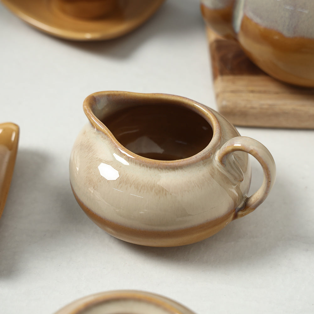 Hand Glazed Ceramic 7 Piece Tea Set
