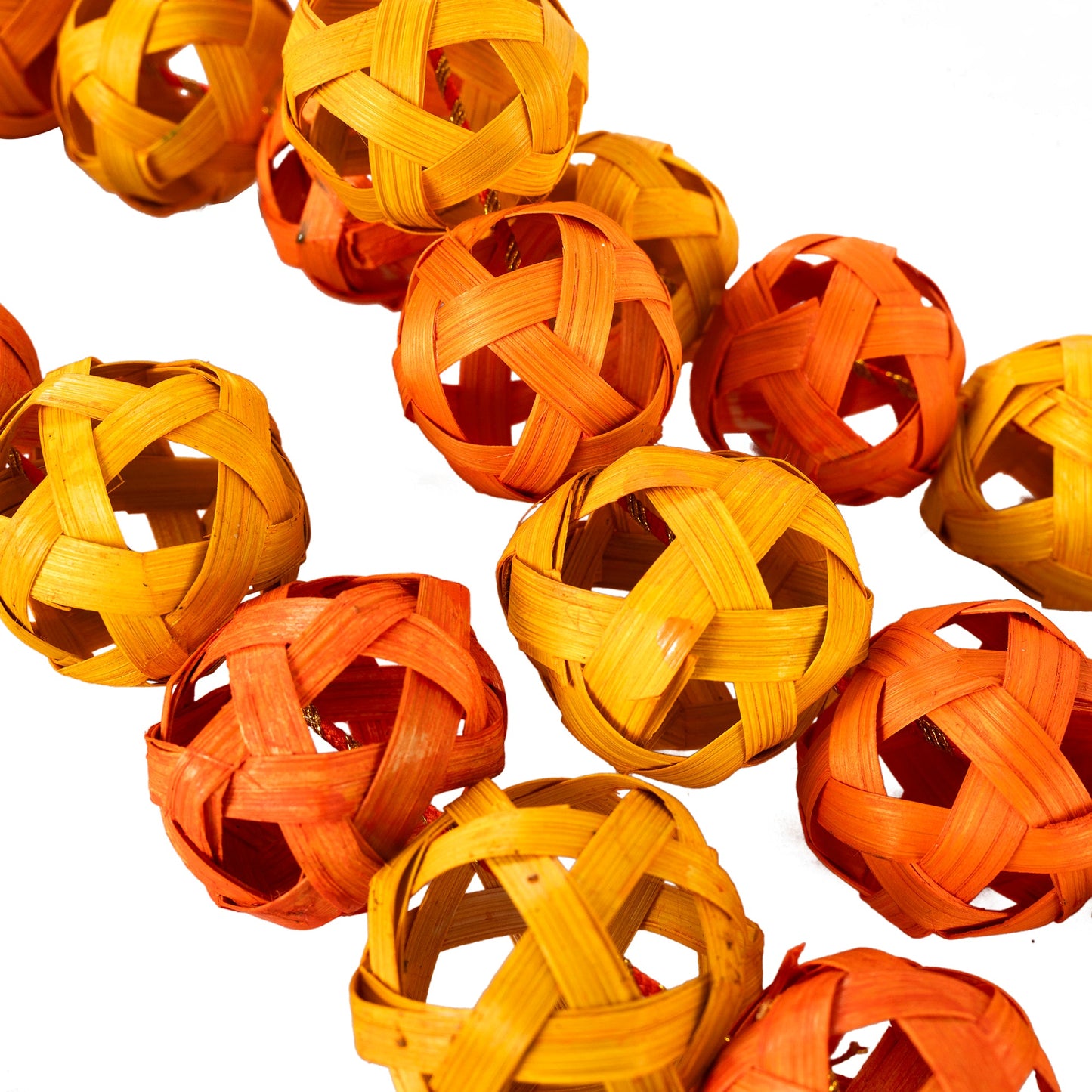 Handcrafted bagh bamboo door hanging for decor (set of 2)