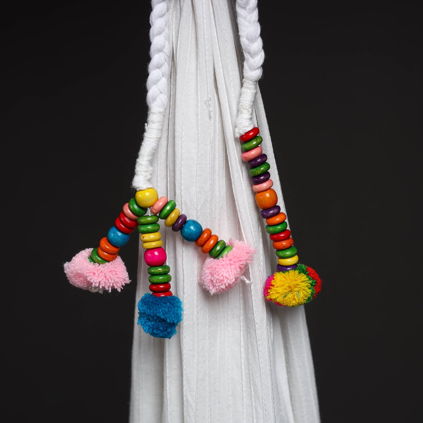 Handcrafted bead work curtain tie backs (set of 2) 04