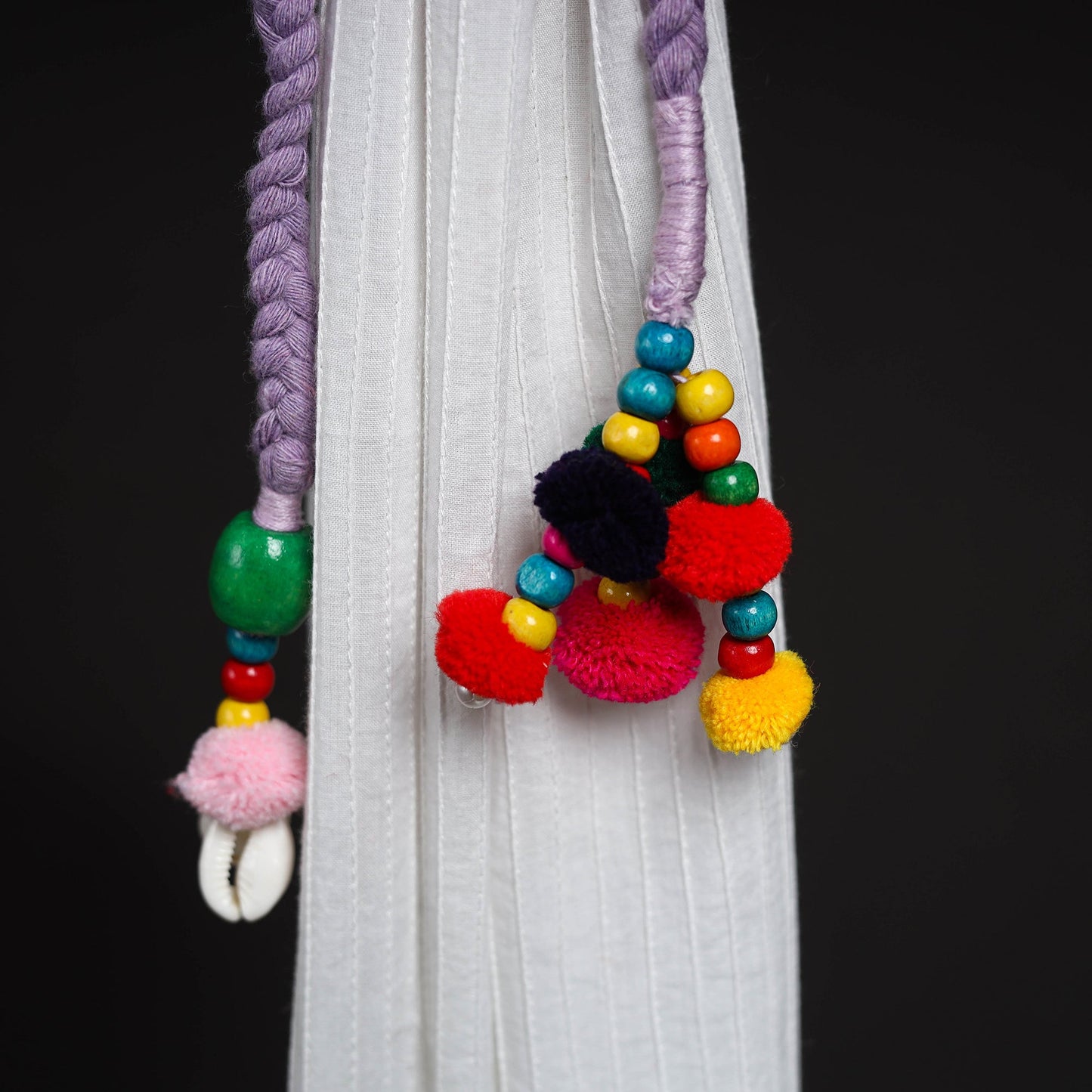 Handcrafted bead work curtain tie backs (set of 2) 13