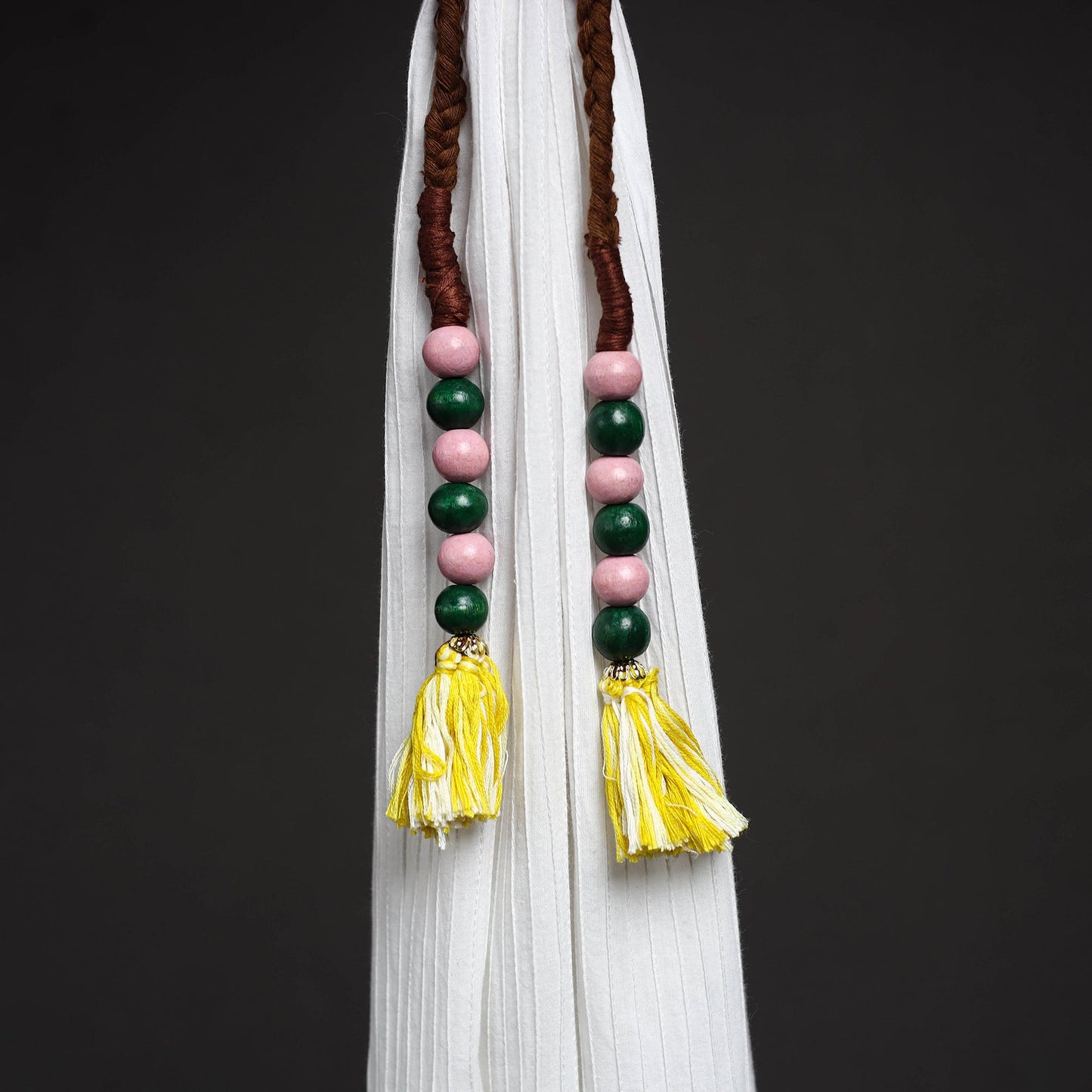 Handcrafted bead work curtain tie backs (set of 2) 22