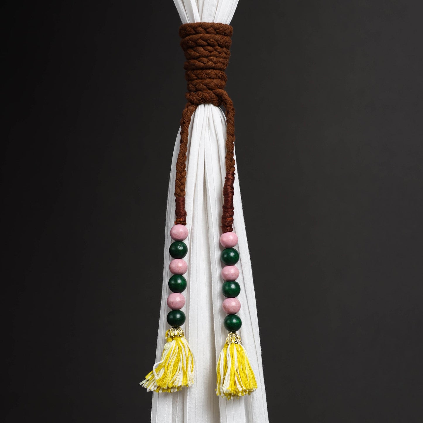 Handcrafted bead work curtain tie backs (set of 2) 22