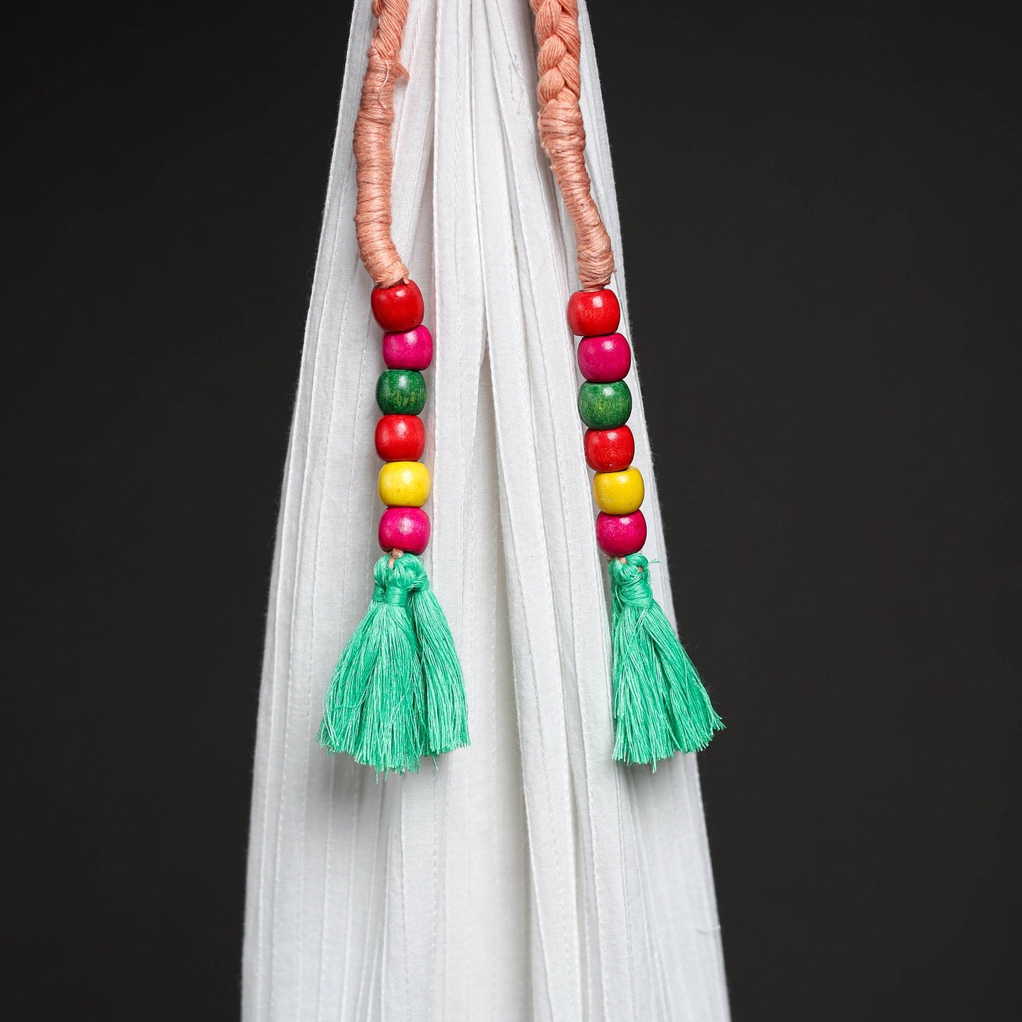 Handcrafted bead work curtain tie backs (set of 2) 23