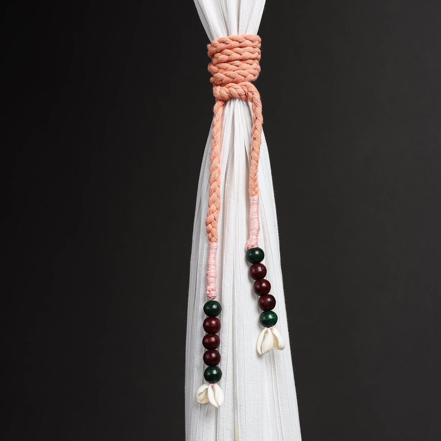 Handcrafted bead work curtain tie backs (set of 2) 25