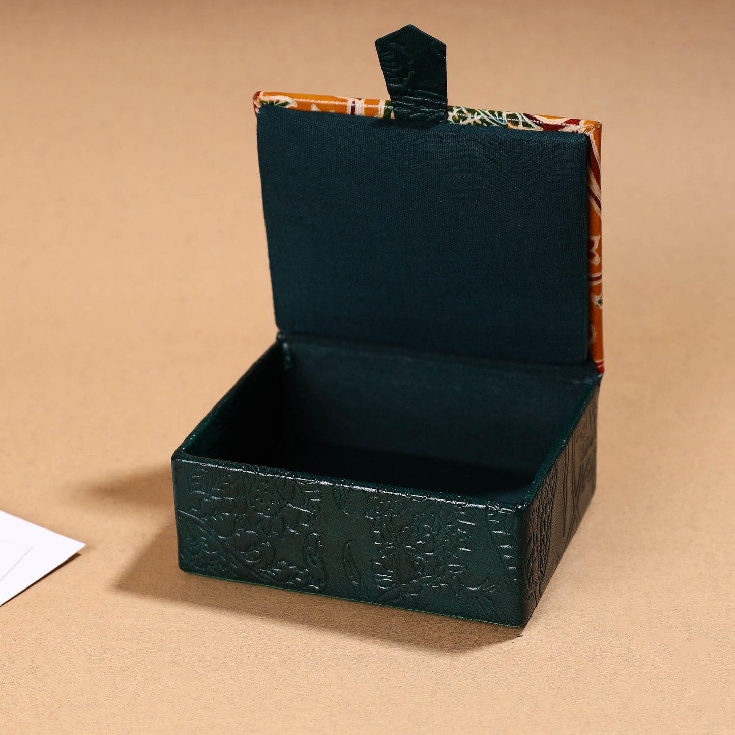 Handcrafted Embossed Leather Card Holder 02