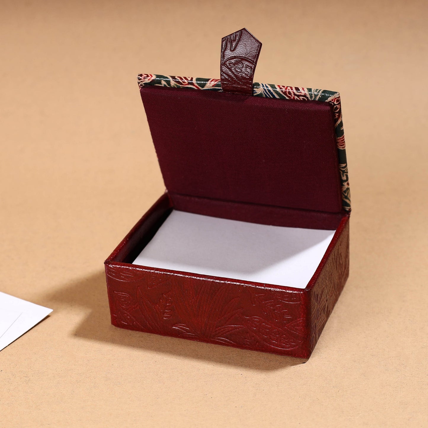 Handcrafted Embossed Leather Card Holder 08