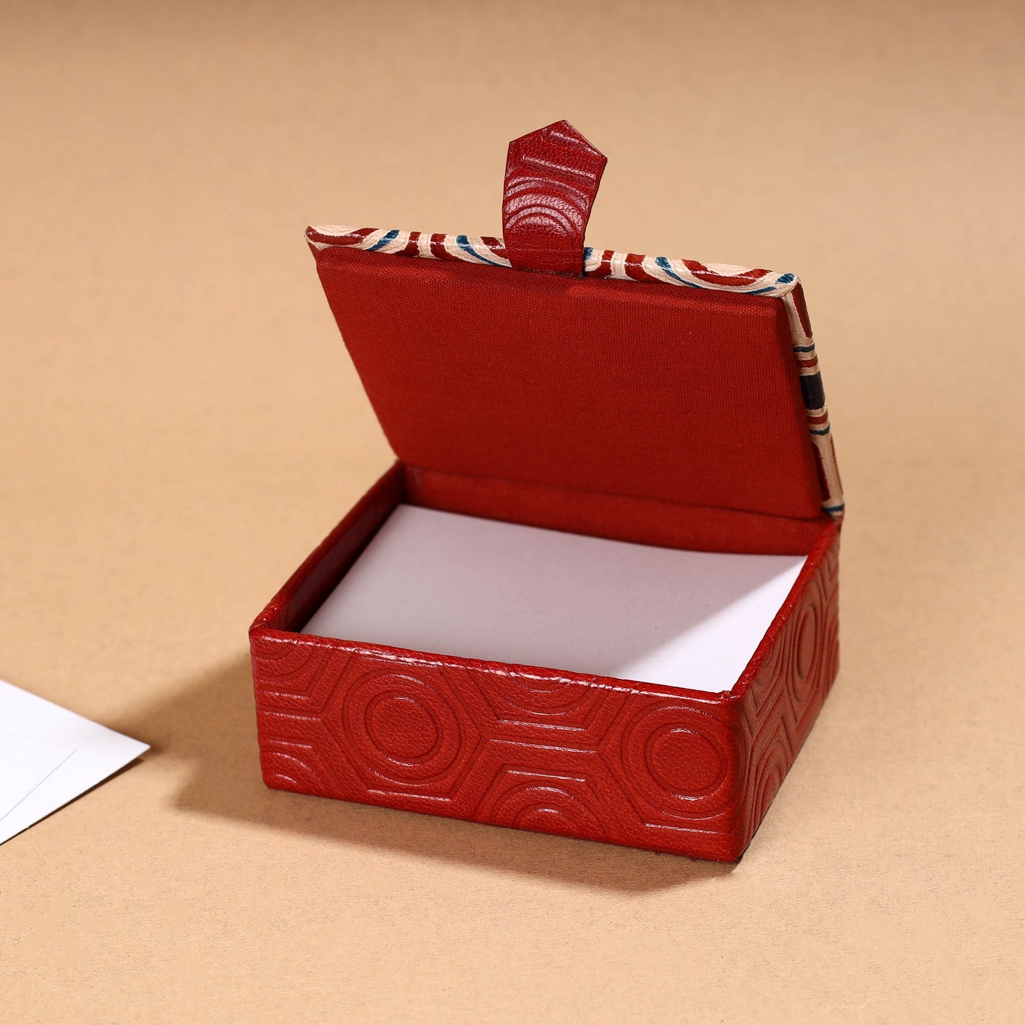 Handcrafted Embossed Leather Card Holder 09