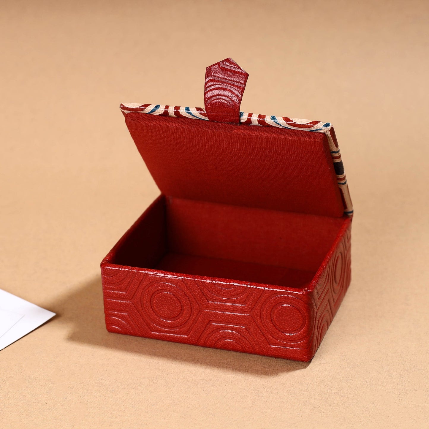 Handcrafted Embossed Leather Card Holder 09