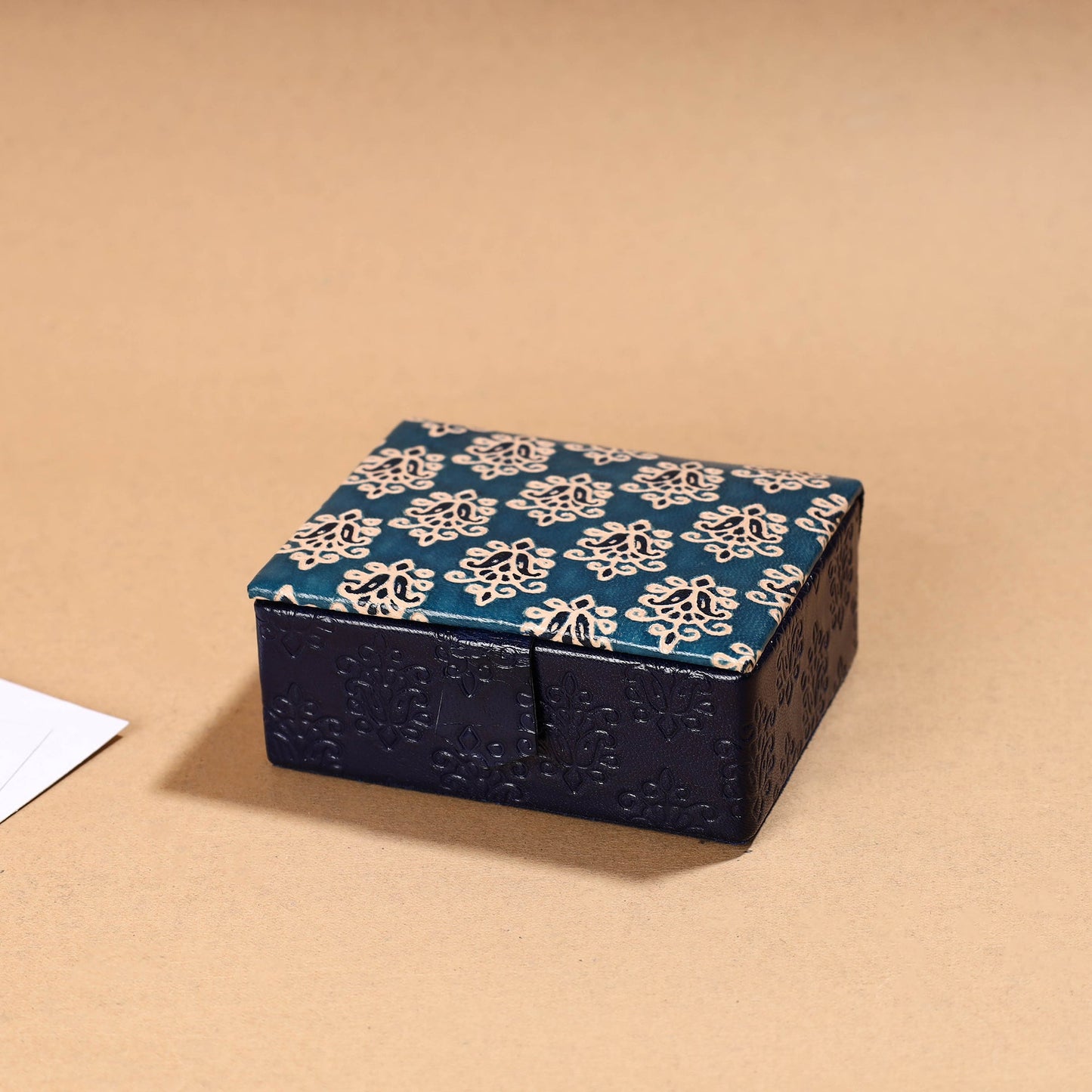 Handcrafted Embossed Leather Card Holder 10