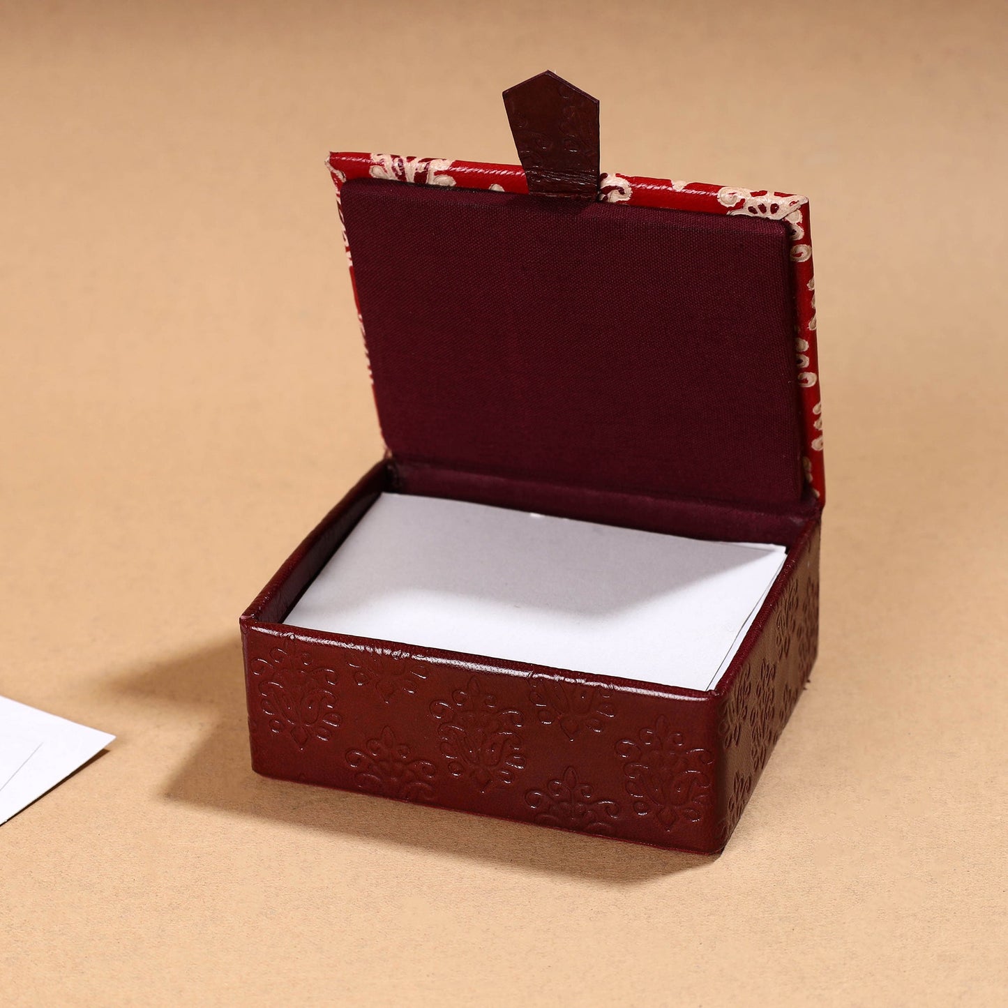 Handcrafted Embossed Leather Card Holder 12
