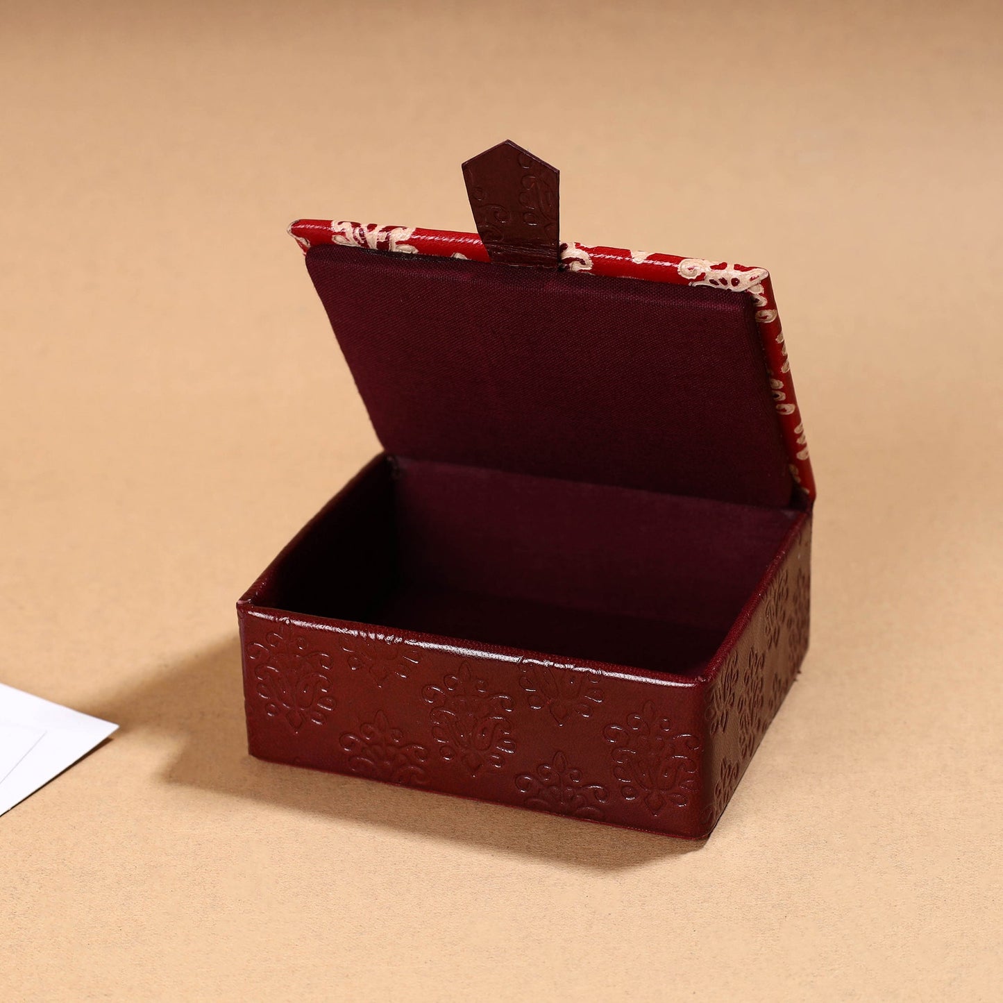 Handcrafted Embossed Leather Card Holder 12