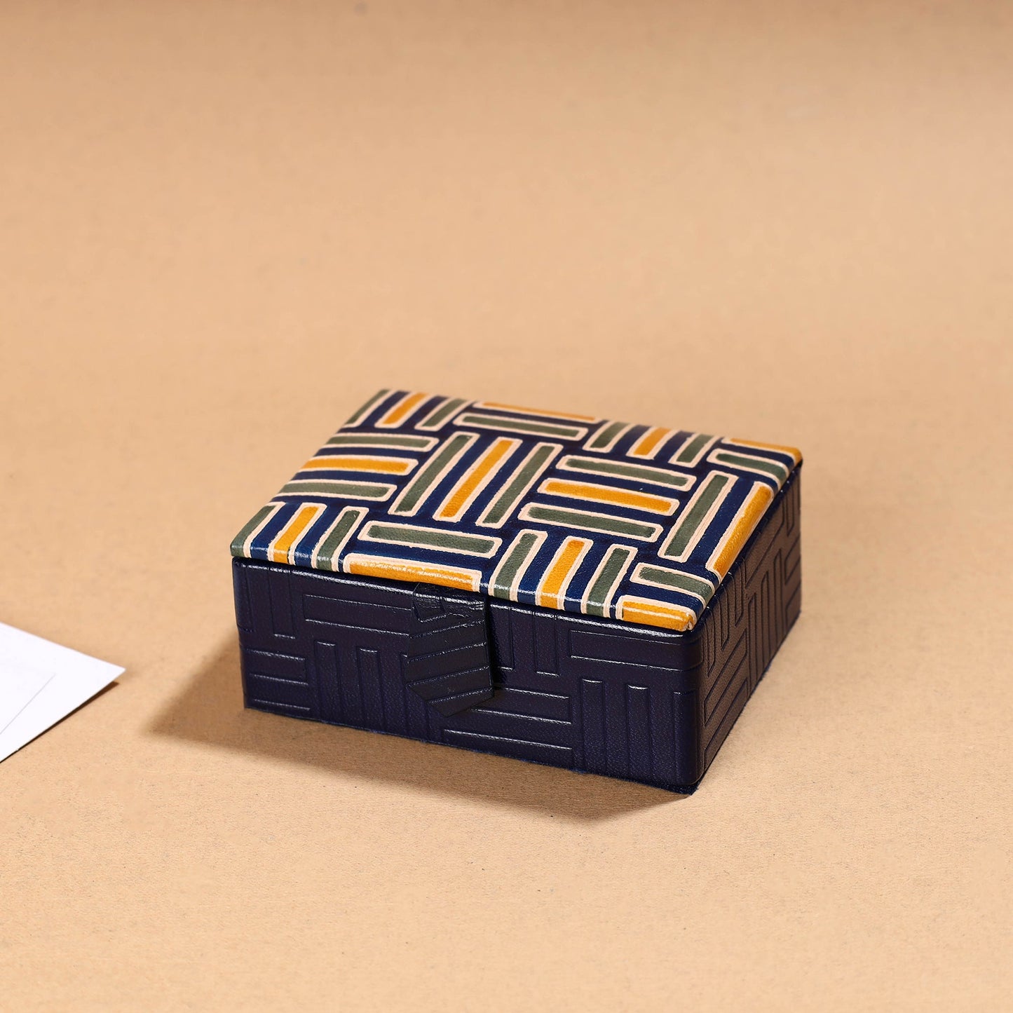 Handcrafted Embossed Leather Card Holder 15