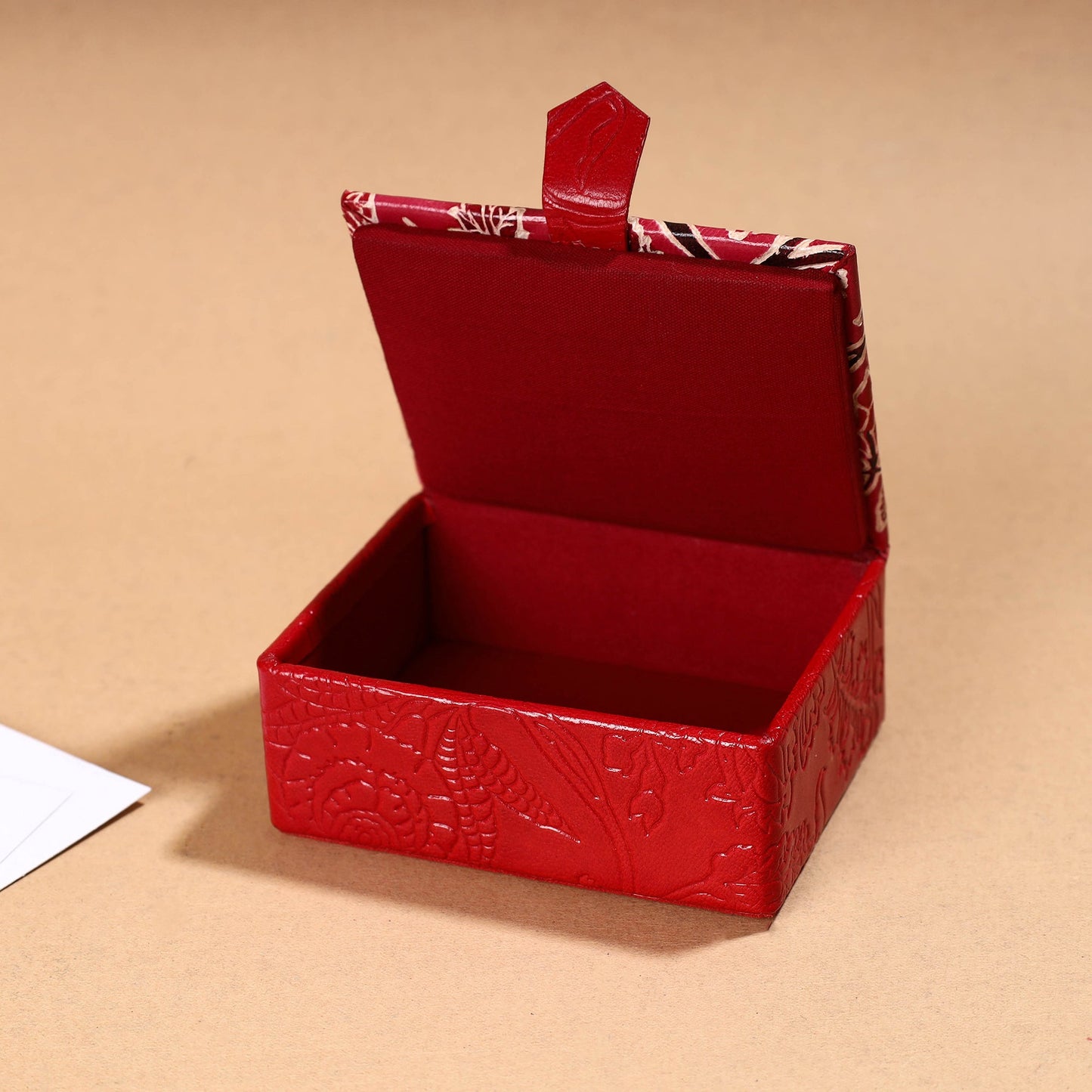 Handcrafted Embossed Leather Card Holder 16