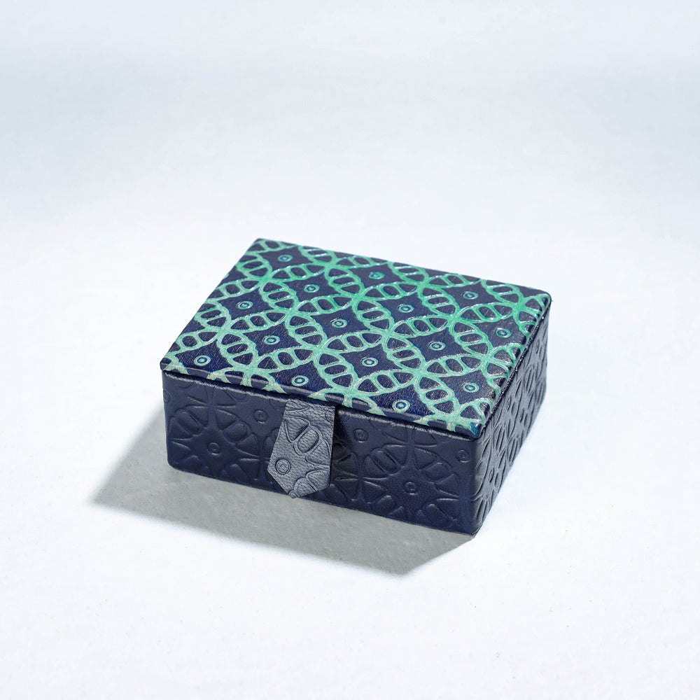 Handcrafted Embossed Leather Card Holder