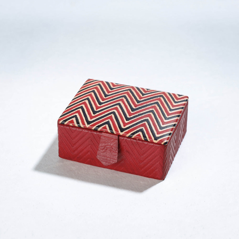 Handcrafted Embossed Leather Card Holder