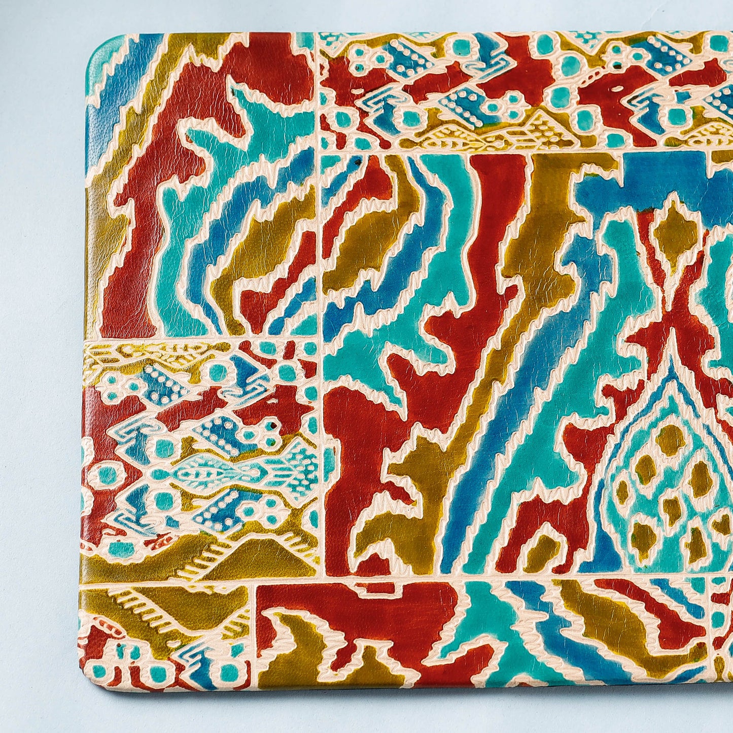 Handcrafted Embossed Leather Mouse Pad