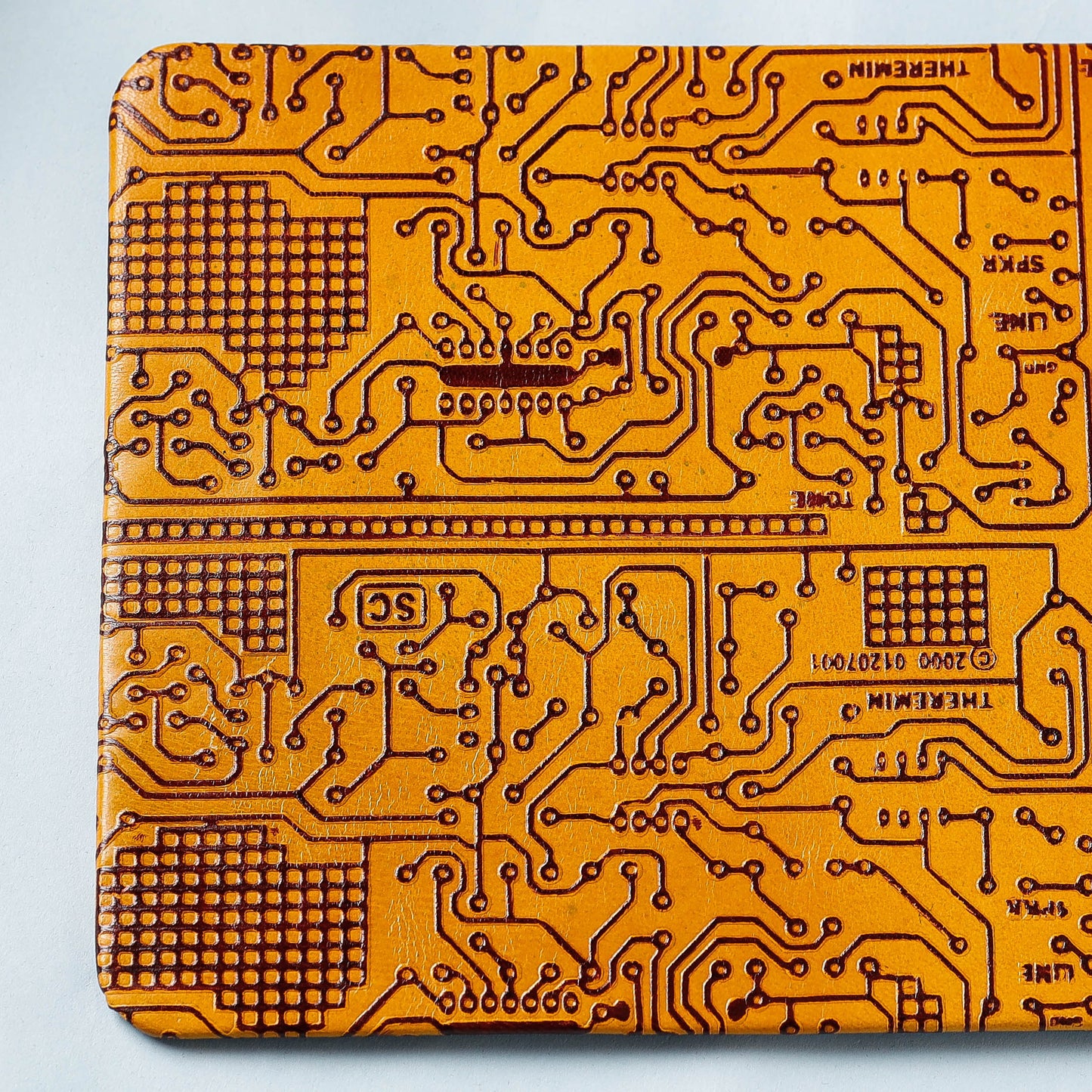 Handcrafted Embossed Leather Mouse Pad