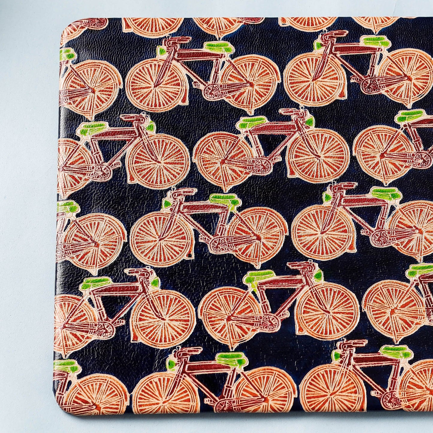 Handcrafted Embossed Leather Mouse Pad