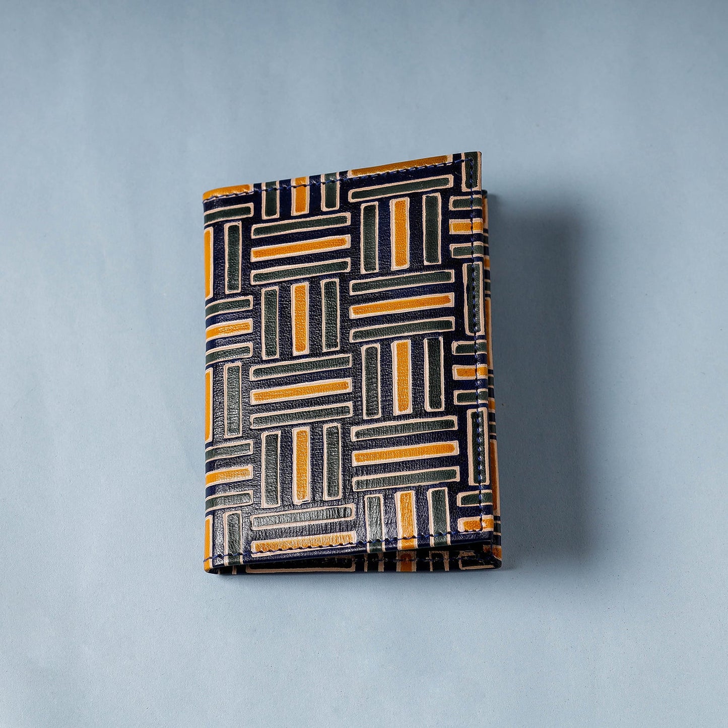 Handcrafted Embossed Leather Passport Cover