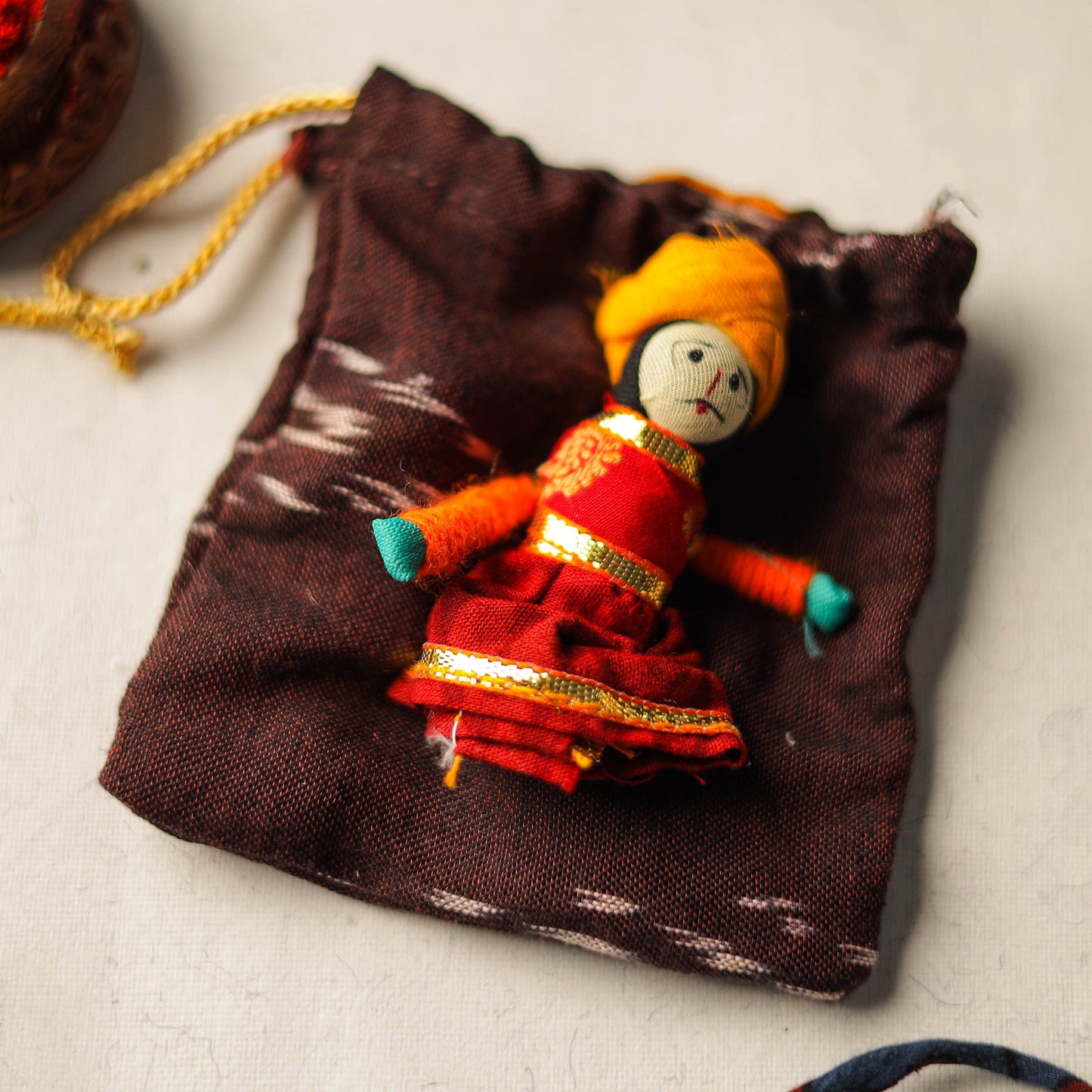 Handcrafted Embroidery Fabart Rakhi 03