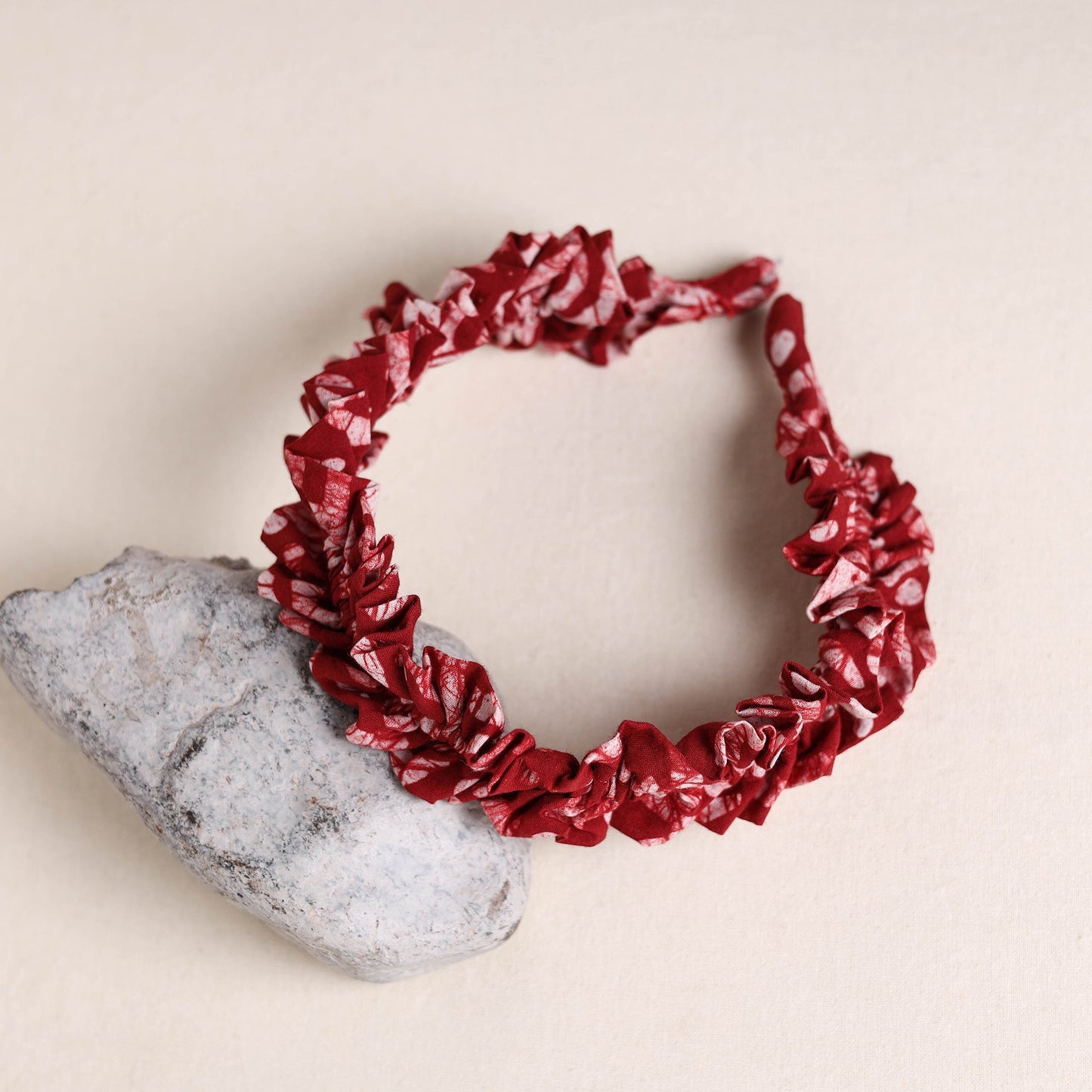 Handcrafted fab artwork hair band 06