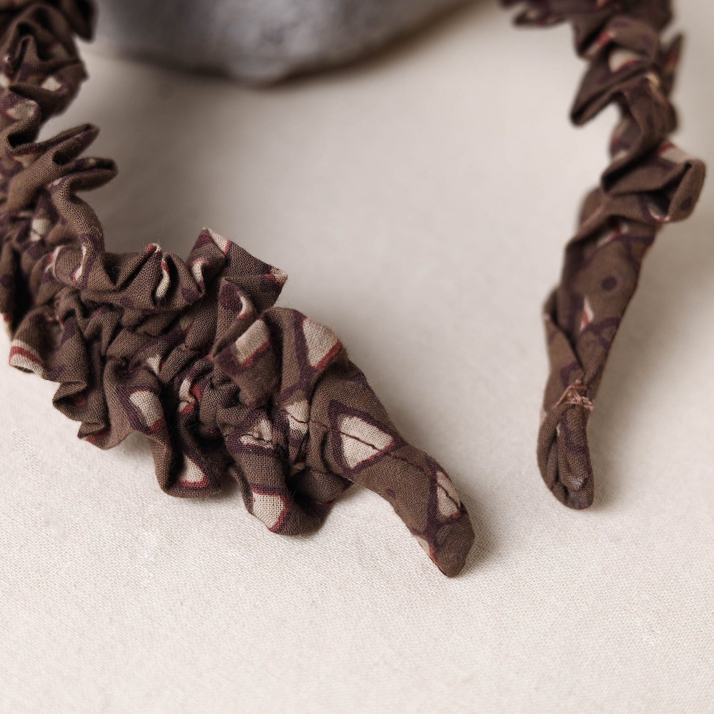 Handcrafted fab artwork hair band 14