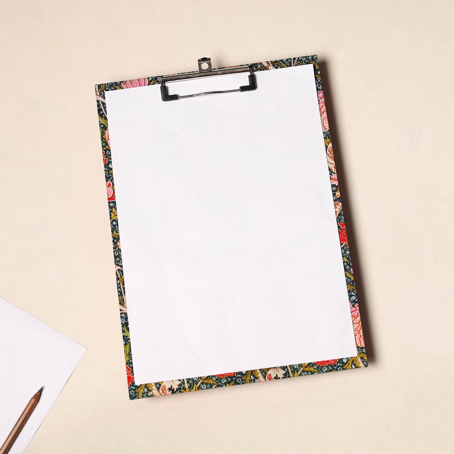 Handcrafted Floral Design Clipboard