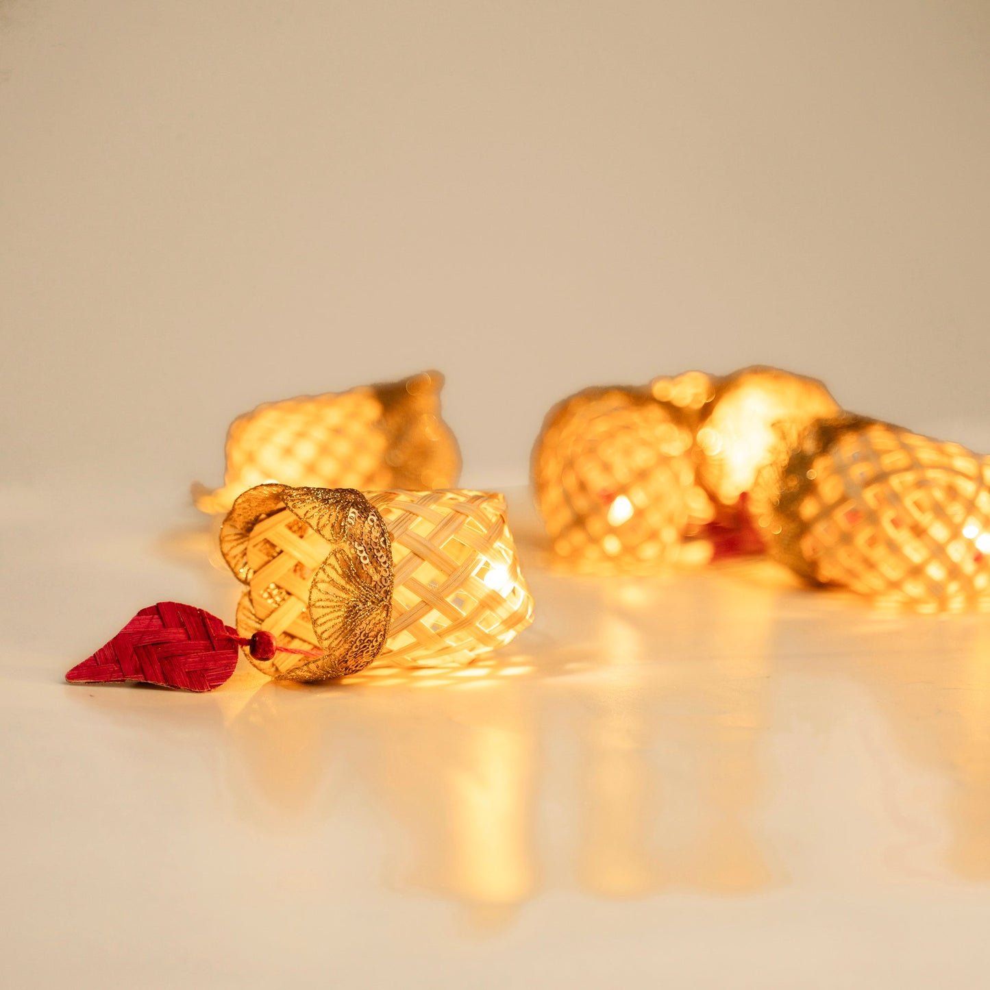 Handcrafted jyoti bamboo string light (3m)