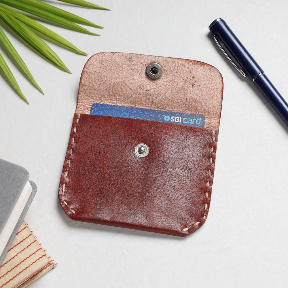 Handcrafted Kutch Leather Small Card Holder