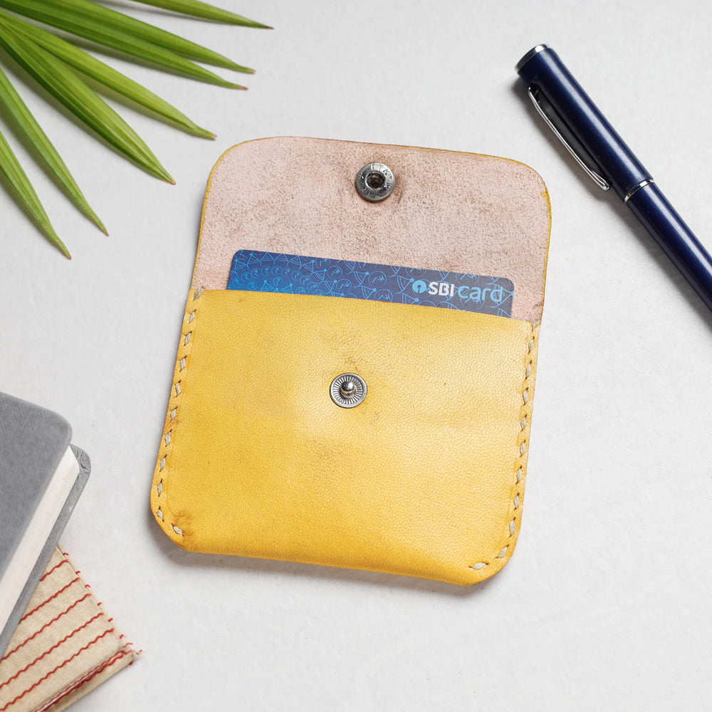 Handcrafted Kutch Leather Small Card Holder