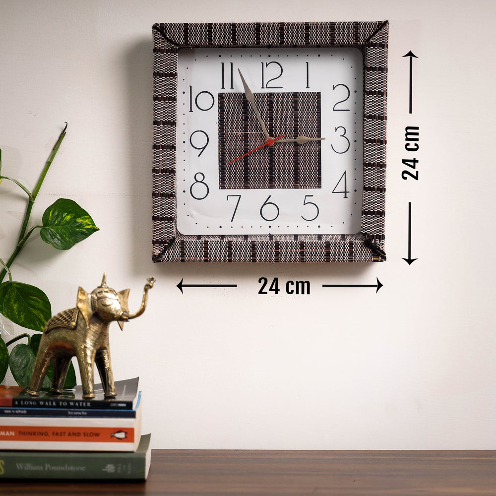 Handcrafted Madur Grass Wall Clock of Midnapur