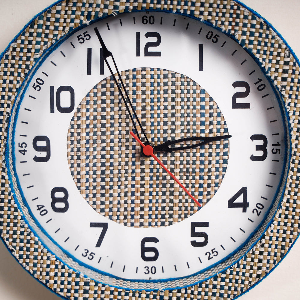 Handcrafted Madur Grass Wall Clock of Midnapur