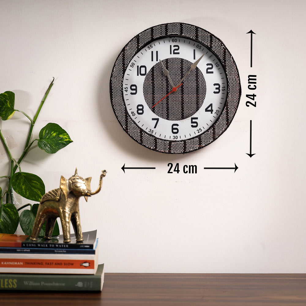 Handcrafted Madur Grass Wall Clock of Midnapur