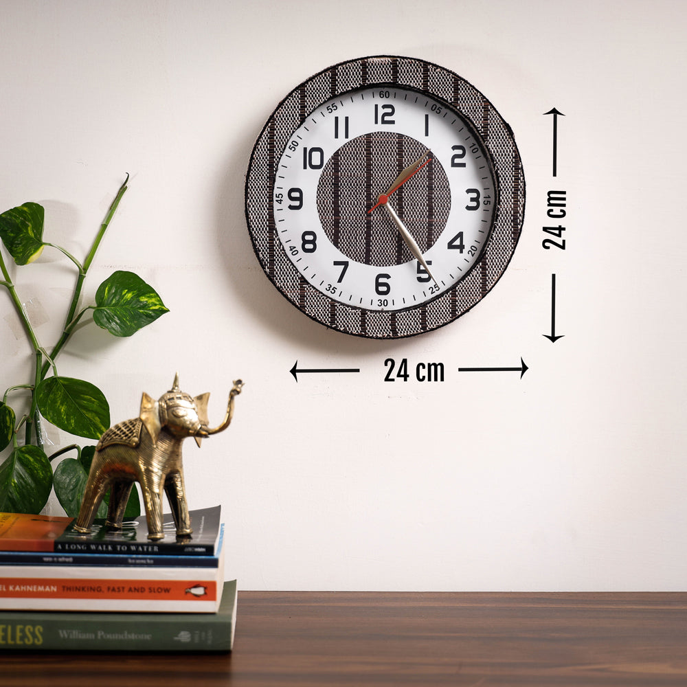 Handcrafted Madur Grass Wall Clock of Midnapur