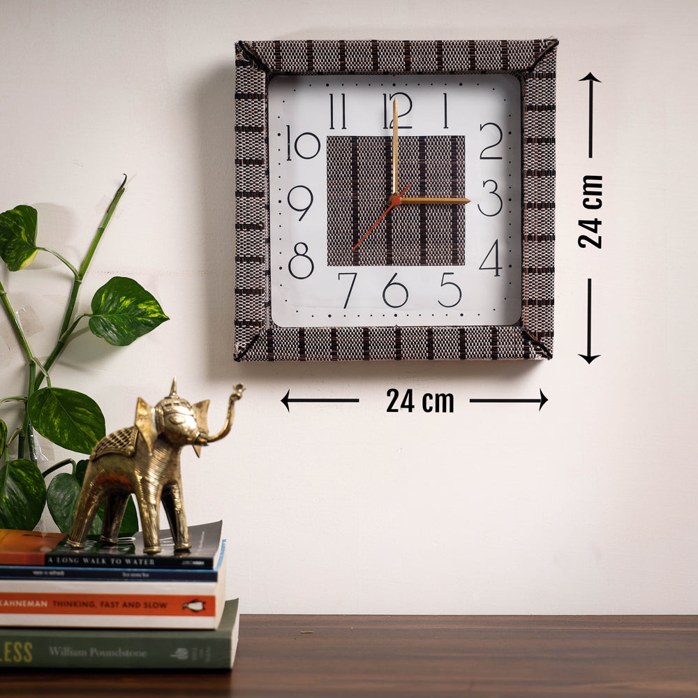 Handcrafted Madur Grass Wall Clock of Midnapur