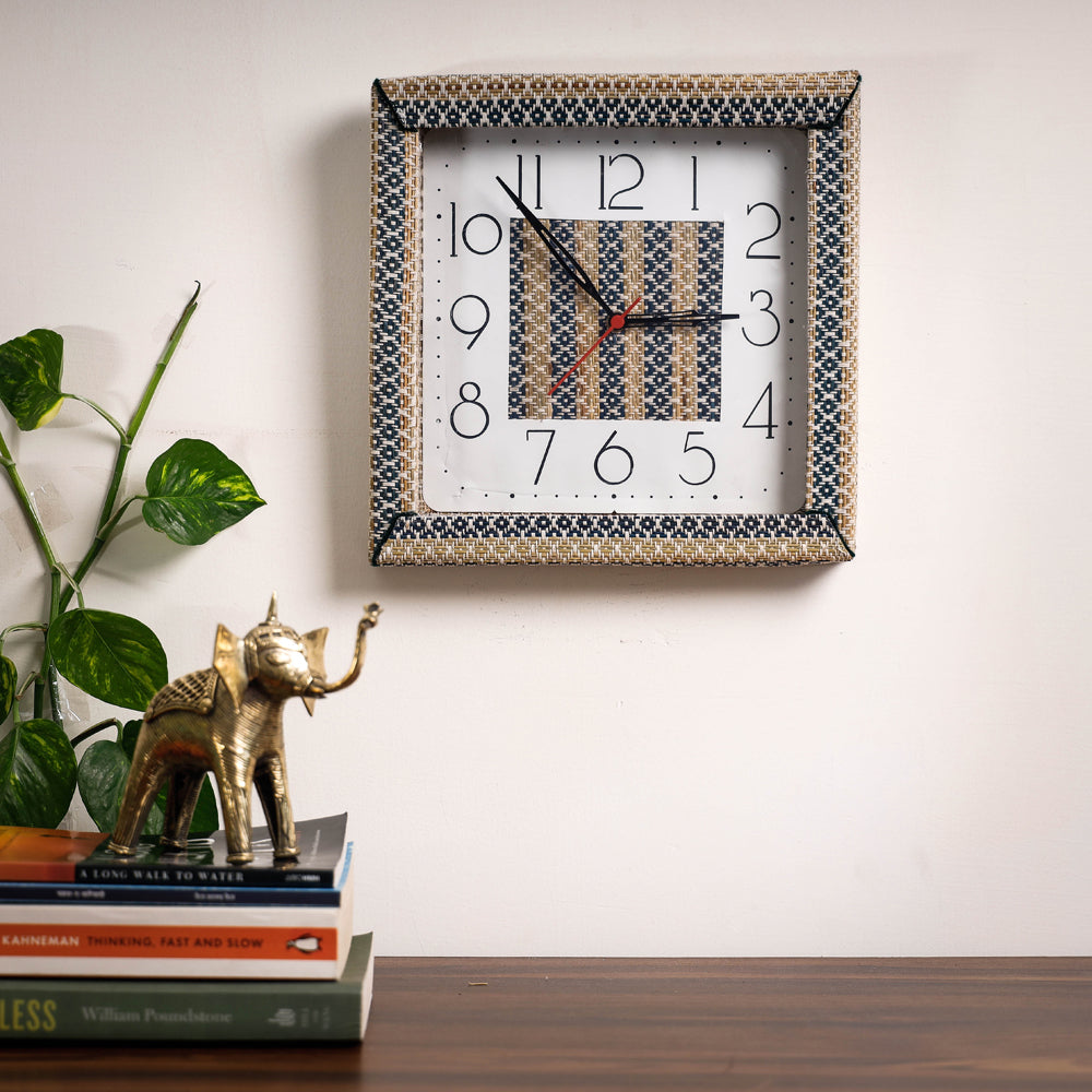 Handcrafted Madur Grass Wall Clock of Midnapur
