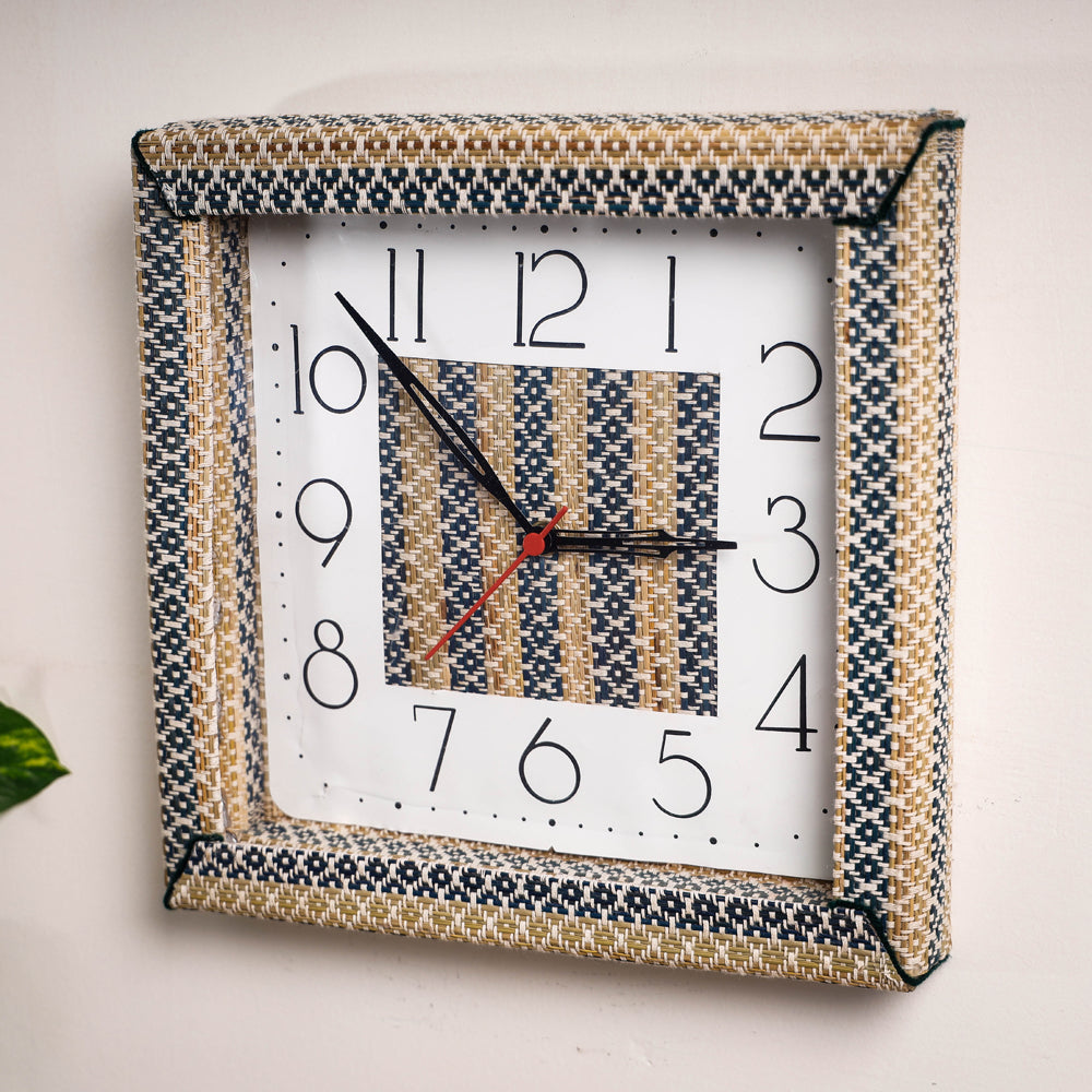 Handcrafted Madur Grass Wall Clock of Midnapur