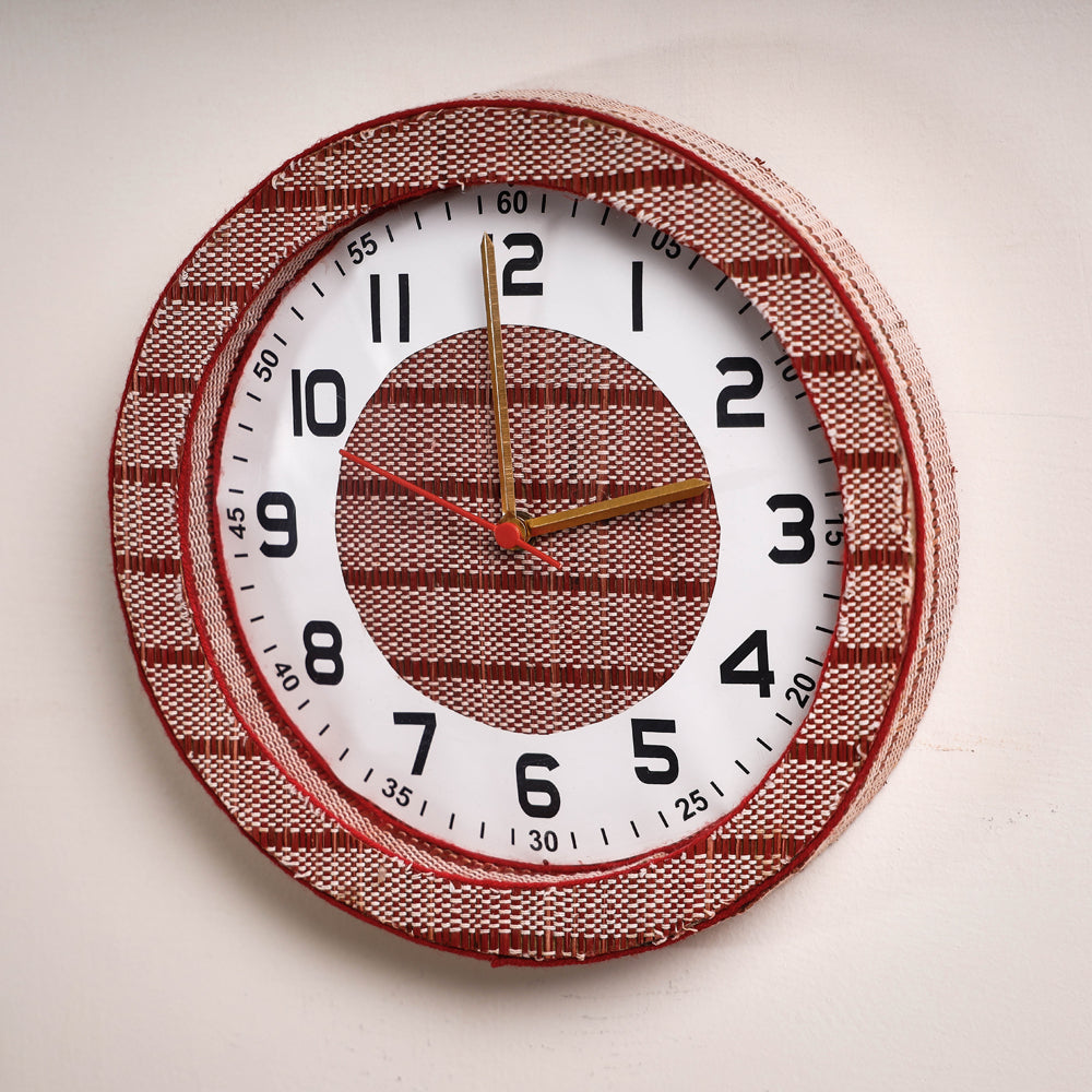 Handcrafted Madur Grass Wall Clock of Midnapur