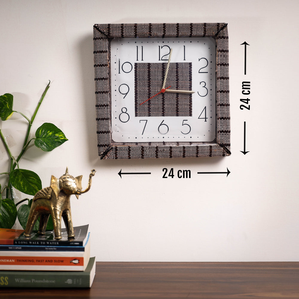 Handcrafted Madur Grass Wall Clock of Midnapur
