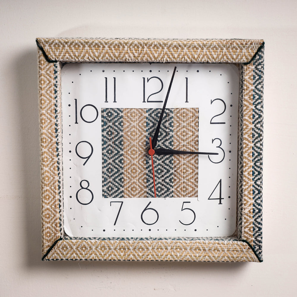 Handcrafted Madur Grass Wall Clock of Midnapur