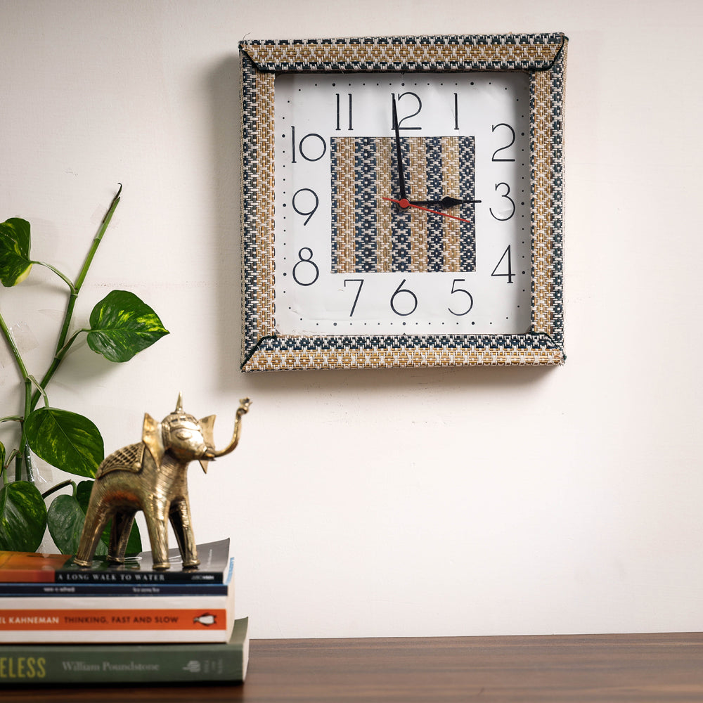 Handcrafted Madur Grass Wall Clock of Midnapur
