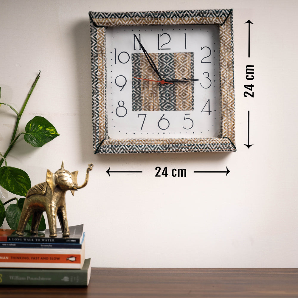 Handcrafted Madur Grass Wall Clock of Midnapur