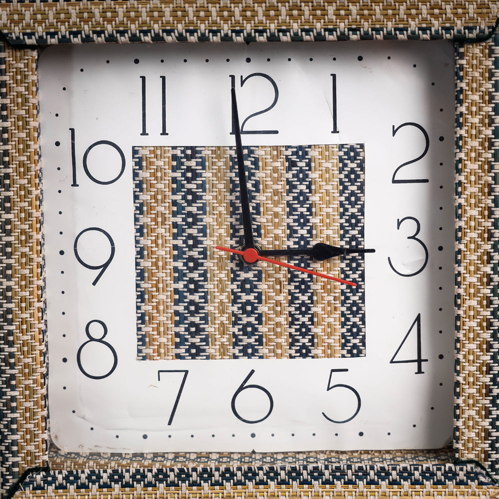 Handcrafted Madur Grass Wall Clock of Midnapur