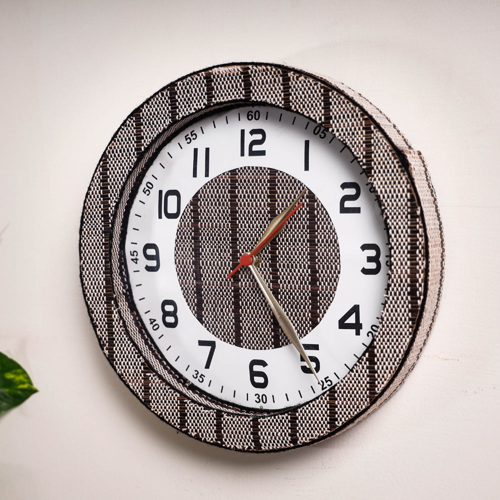 Handcrafted Madur Grass Wall Clock of Midnapur